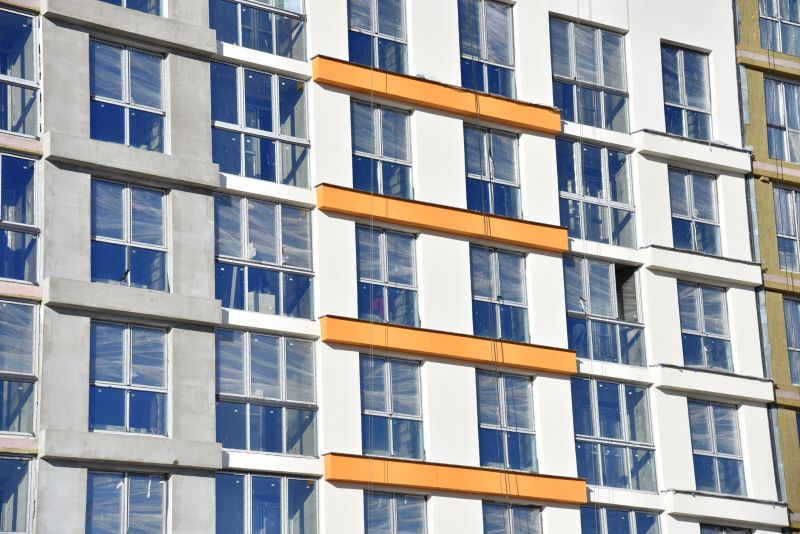 Lime Coatings on a Commercial Building